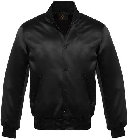 Men Varsity Letterman Saitn Jacket Bomber Style Baseball College Basketball Sportswear Jackets in Kuwait