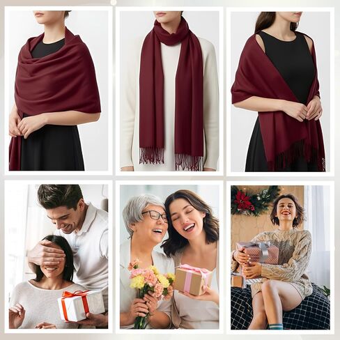 3 Pcs Shawl Wraps Blanket Scarves for Women Evening Wedding Bridesmaid Gifts Winter in Saudi Arabia