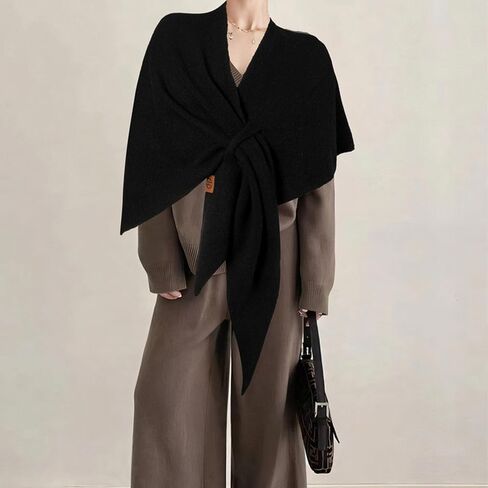 Pashmina Shawl Wraps For Women, Women's Solid Shawl, Elegant Soft Open Front Sweater All Seasons in Saudi Arabia