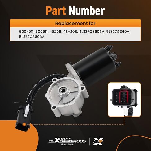 maXpeedingrods 600-911 Transfer Case Shift Motor Actuator for Ford F-150 2004-2008 4.2L 4.6L 5.4L, for Lincoln Mark LT 2006-2008 5.4L 4WD, Replace# 4L3Z7G360BA 48208 48-208 4L3Z7G360BA in Saudi Arabia