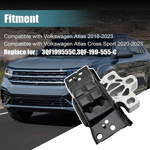 GXARTS Transmission Mount 3QF199555C Compatible with Volkswagen Atlas 2018-2023 Compatible with Volkswagen Atlas Cross Sport 2020-2023 in Saudi Arabia