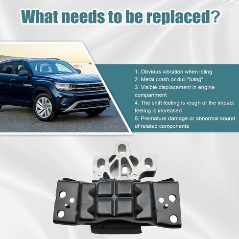 GXARTS Transmission Mount 3QF199555C Compatible with Volkswagen Atlas 2018-2023 Compatible with Volkswagen Atlas Cross Sport 2020-2023 in Saudi Arabia