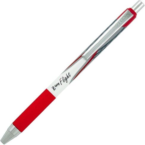 Zebra Pen Z-Grip Flight Retractable Ballpoint Pen, Bold Point, 1.2mm, Black Ink, 12-Count in Saudi Arabia