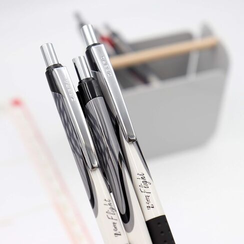 Zebra Pen Z-Grip Flight Retractable Ballpoint Pen, Bold Point, 1.2mm, Black Ink, 12-Count in Saudi Arabia