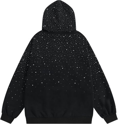 Aelfric Eden Rhinestone Hoodies Men Women Diamond Hooded Sweatshirt Fashion Luxury Casual Streetwear Unisex Hoodie Pullover in Saudi Arabia