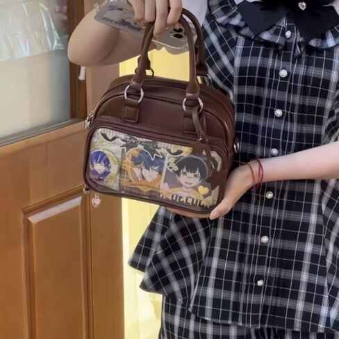 Ita Bag Ita Backpack with Insert Big Capacity Single Shoulder Bag Crossbody Bag Y2k Handbag Commuter Bag (Brown) in Saudi Arabia