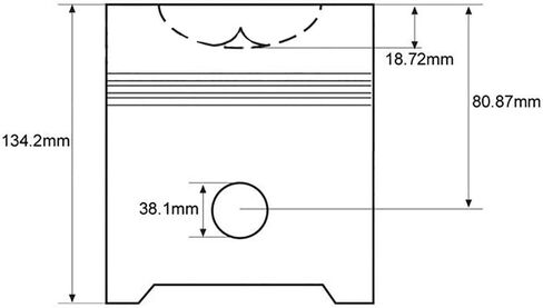RAParts ENG-F-3456108-AB Piston & Pin Std F0NN6108AB in Saudi Arabia