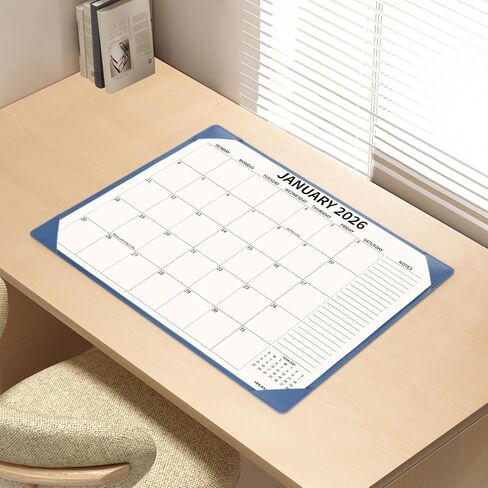 Desk Calendar 2025-2026 with Desktop Mat, 22x17 inch Large Desk Pad Calendar 18 Months Runs from 2025 to June 2026, Big Desk Blotter Calendar for Home Office and School, Apricot in Saudi Arabia