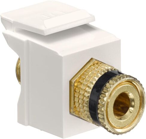 Leviton 40833-BTR QuickPort Binding Post Adapter with Red Stripe, Light Almond in Kuwait