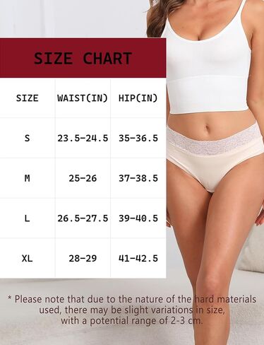 Women's Underwear, Lace Bikini Cotton Panties for Ladies, Full Coverage Underwear, 5-Pack in Saudi Arabia