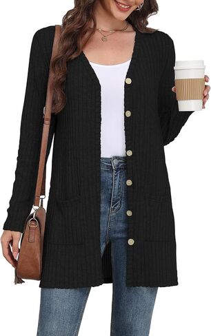 Yincro Women's Long Sleeve Lightweight Cardigan Sweaters Fall 2025 Open Front Casual Cardigans with Pockets in Saudi Arabia