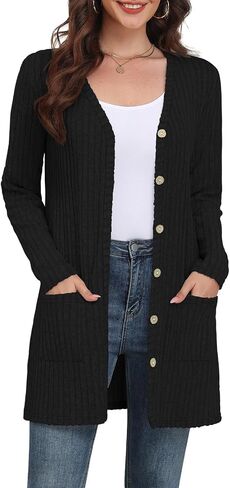 Yincro Women's Long Sleeve Lightweight Cardigan Sweaters Fall 2025 Open Front Casual Cardigans with Pockets in Saudi Arabia