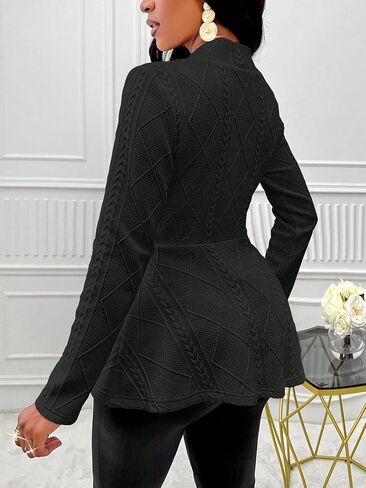 SKAYS Blazers for Women Business Casual Long Sleeve Solid Blazers & Suit Jackets Office Button Knit Cardigan in Saudi Arabia