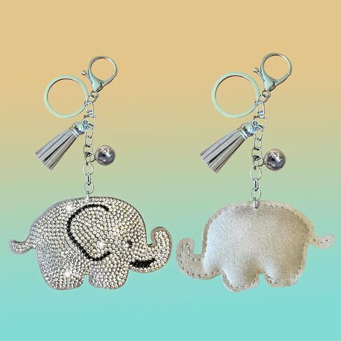 Popfizzy Crystal Keychains for Women and Girls, Bedazzled Purse Charms, Bling Backpack Accessories, Bag Charms, Handmade Gift in Saudi Arabia