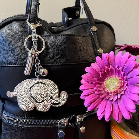 Popfizzy Crystal Keychains for Women and Girls, Bedazzled Purse Charms, Bling Backpack Accessories, Bag Charms, Handmade Gift in Saudi Arabia