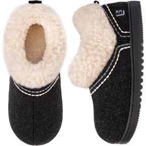 LongBay Women's Cozy Bootie Slippers Memory Foam Warm House Shoes with Fluffy Collar Non-Slip Indoor Outdoor in Saudi Arabia