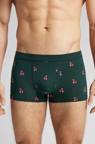 Man's Scooter Print Natural Fresh Cotton Boxers in Saudi Arabia
