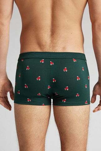 Man's Scooter Print Natural Fresh Cotton Boxers in Saudi Arabia