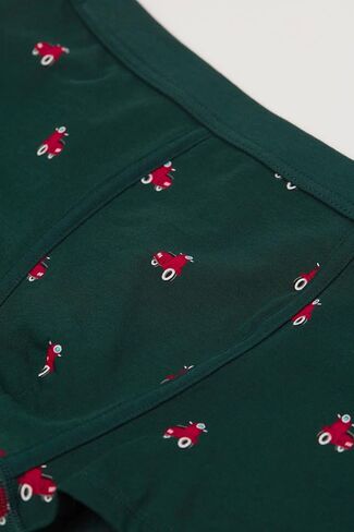 Man's Scooter Print Natural Fresh Cotton Boxers in Saudi Arabia