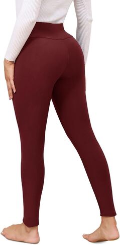 Women's Fleece Lined Leggings High Waisted Winter Thermal Workout Tights for Yoga Lady in Saudi Arabia