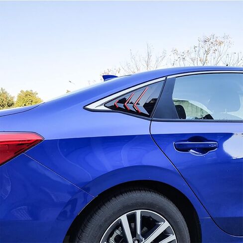 x xotic tech Rear Side Window Louver Cover Trim, Air Vent Scoop Shades Carbon Fiber Pattern, Compatible with Honda Civic 10th Gen Sedan in Saudi Arabia