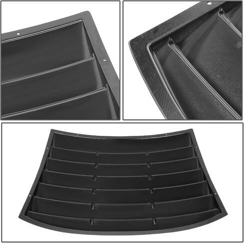 Auto Dynasty Rear Window ABS Vent Louver Style Windshield Sun Shade Cover Compatible with Dodge Charger 06-10 in Saudi Arabia