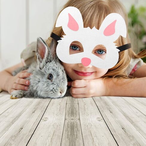 CiyvoLyeen Safari Jungle Animal Felt Masks Wild Animal Theme Birthday Party Favors Costumes Dress-Up Party Supplies(12 Pieces) in Saudi Arabia