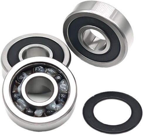 1 قطعة 16100RS CB 10x28x8 ملليمتر محمل كروي سيراميك 6000 2RS الهجين السيراميك تحمل ABEC-7 دراجة الجزء السفلي in Saudi Arabia