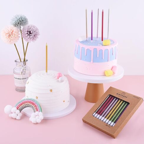 PHD CAKE 36-Count Champagne Long Thin Metallic Birthday Candles, Cake Candles, Birthday Parties, Wedding Decorations, Party Candles, Cake Decorations in Saudi Arabia
