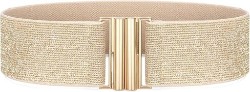 Womens Wide Elastic Waist Cinch Belt - Stretchy Vintage Trimmer Belt for Dresses in Saudi Arabia