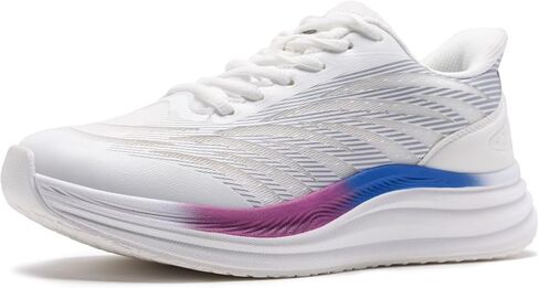 Women's Orthopedic Road Running Shoes: Comfortable Arch Support Plantar Fasciitis Orthotic Slip On/Off Sports Sneakers, Casual Standing Flat Feet Tennis Walking Shoes for Foot Heel and Pain Relief in Saudi Arabia