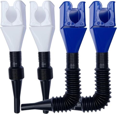 Funnels for Automotive Use,4pcs Retractable Auto Fuel Funnel,Snap on Oil Funnel for Oil Change and Cars with Water,Gasoline,Coolant in Saudi Arabia