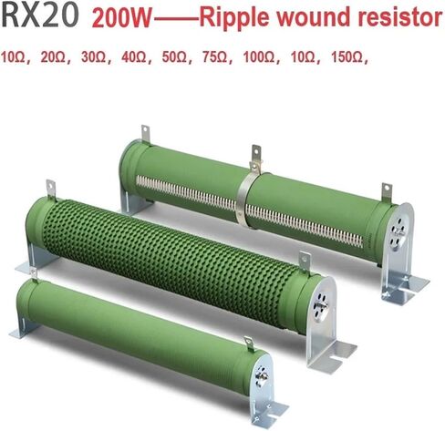1pc RX20 200W High-Power Variable Resistor Aging Test Load 10R-150R Adjustable Winding Resistance(75R) in Saudi Arabia