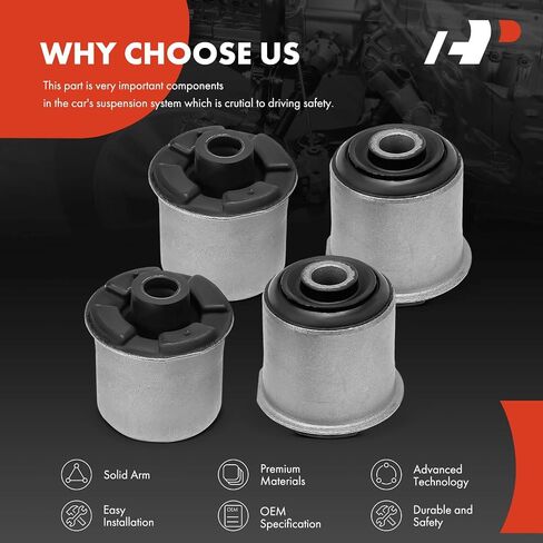 A-Premium 4 x Front Lower Control Arm Bushing Kit, Compatible with Jeep Liberty 2002-2012 & Dodge Nitro 2007-2011 in Saudi Arabia