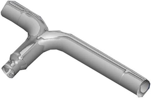 Technical Precision Replacement for Peterbilt 389 Glider Year 2014 Chrome 8 to 5 INCH Y-Pipe for Long Elbow in Saudi Arabia