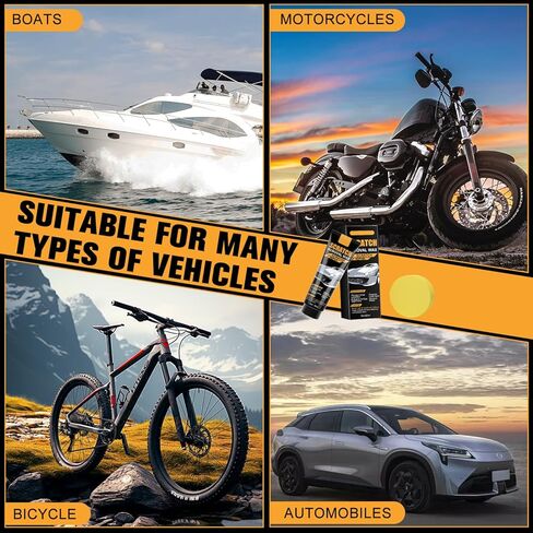 قطعتان من شمع إزالة خدوش السيارة، مزيل خدوش مطور 2025 للمركبات، شمع تلميع السيارة، مجموعة إزالة خدوش السيارة مع إسفنجة، مزيل خدوش للمركبات ذات الخدوش العميقة in Kuwait