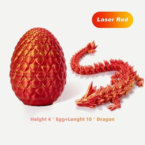 Easter Basket Stuffers, 3D Printed Dragon Surprise Egg, Executive Dragon Fidget Desk Toys Decorative Easter Egg Fillers Easter Gifts for Boys Kids Home Decor(Purple) in Saudi Arabia
