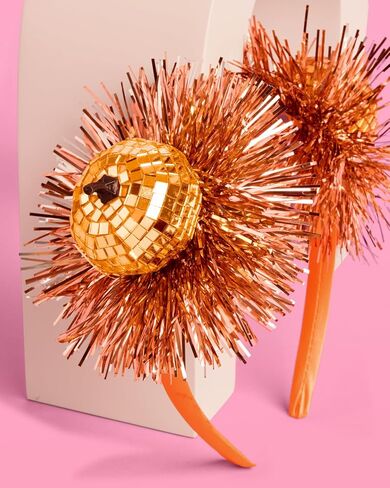 xo, Fetti Disco Pumpkin Headband - Fits Adult + Child | Halloween Hair Accessory, Orange Kids Party Favor, Spooky Birthday Decorations, Fall Costume in Saudi Arabia