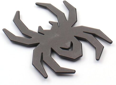 2Pcs Custom Spider Emblems Left Right Car Badge for Universal Car Body Motorcycle SUV Widow Door Edition Decoration (Black) in Kuwait