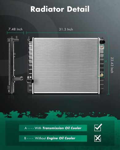 SCITOO 13775 Radiator Fit 2017-2020 for Hyundai for Elantra 2.0L 2018-2020 for Hyundai for Elantra GT 2.0L 2019-2023 for Kia for Forte 2.0L in Saudi Arabia