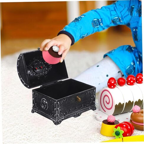 Alipis Vintage Treasure Chest Decorative Jewelry Keepsake Box Stylish Trinket Organizer for Storing Necklaces Earrings and Photos for Adults in Saudi Arabia