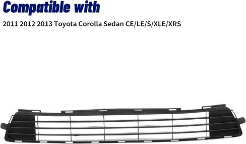 قطع غيار شبكة المصد الأمامي السفلي المتوافقة مع Toyota Corolla 2011 2012 2013 (Base S LE CE XRS L) in Saudi Arabia