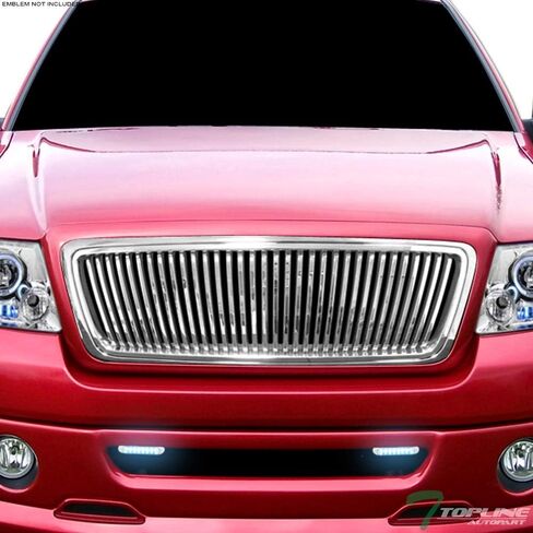 7422444440434 متوافق مع شبكة شواء المصد الأمامي الأفقي من الكروم لعام 2004-2008 Ford F150 in Saudi Arabia