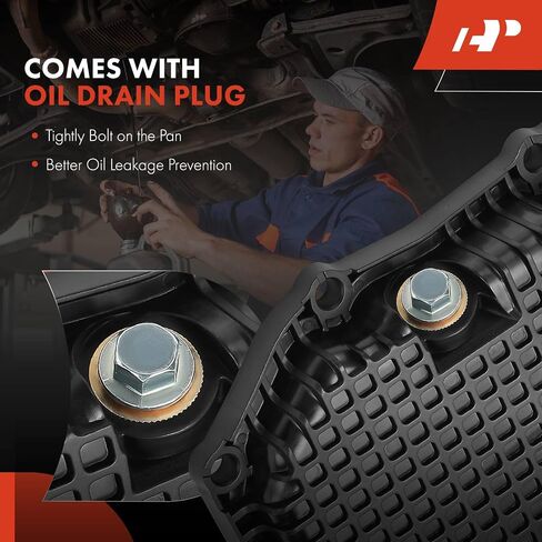 A-Premium Engine Oil Pan Sump with Drain Plug and Gasket Compatible with Nissan Rogue 2021 2022 2023 2024, 1.5L in Saudi Arabia