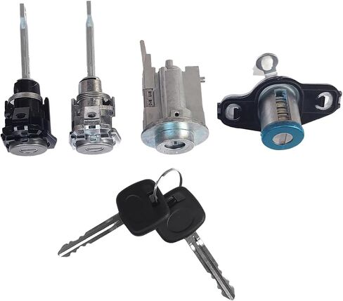Ignition Door & Trunk Lock Cylinder Set Without Chip 2 Keys Compatible with Toyota Matrix Corolla 2003-2008 Replace # 69057-02130, 69057 02130 in Saudi Arabia