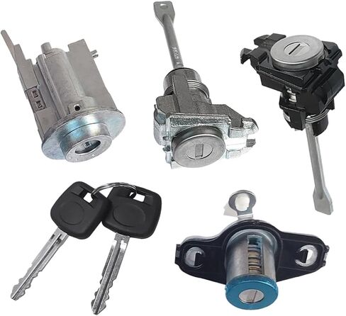 Ignition Door & Trunk Lock Cylinder Set Without Chip 2 Keys Compatible with Toyota Matrix Corolla 2003-2008 Replace # 69057-02130, 69057 02130 in Saudi Arabia