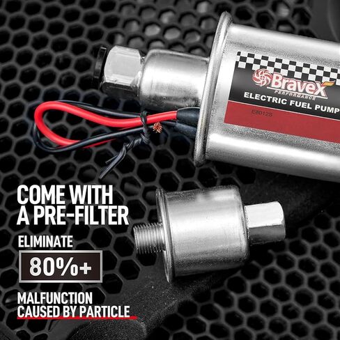 E8012S Electric Fuel Pump - Inline fuel pump Low Pressure 5-9 PSI, 12V Fuel pump Electric Fuel Pump 12v for Carburetor Lawn Mower Transfer Pump in Kuwait