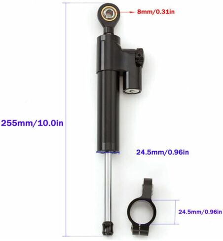 For Kawasaki ZX10R 04-05 Racing Motorcycle CNC Steering Damper Stabilizer Buffer Control Bar With Mounting Bracket Kit Full (Color : 3, Size : One size) in Saudi Arabia