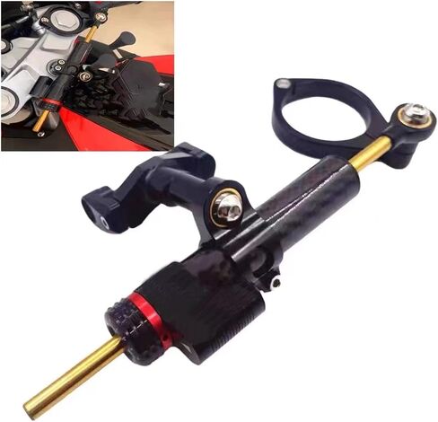 For Kawasaki ZX10R 04-05 Racing Motorcycle CNC Steering Damper Stabilizer Buffer Control Bar With Mounting Bracket Kit Full (Color : 3, Size : One size) in Saudi Arabia