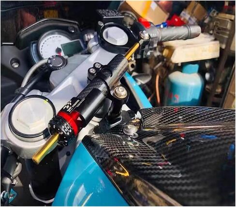 For Kawasaki ZX10R 04-05 Racing Motorcycle CNC Steering Damper Stabilizer Buffer Control Bar With Mounting Bracket Kit Full (Color : 3, Size : One size) in Saudi Arabia